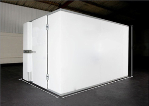 Vorgefertigte modulare Montage-Kühlraum-galvanisierte Stahlplatte mit PU-Verbundstoff-Sandwichplatte, Kühlraum