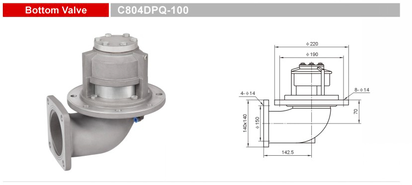 Bodenventile-Notventile-GET C804DPQ-100
