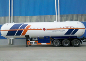LPG Tanker Semi Trailer, 58000L Flüssiggas LKW Tanker Semi Trailer mit 3 Achsen für LPG